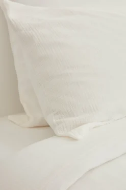 Housse de couette milk en gaze de coton 140 x 200 cm - The Cool Republic
