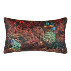 Housse De Coussin Appolonie Noir Et Rouge - Madura