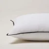 Housse De Coussin Carlina Blanc Et Bourdon Noir - Madura