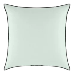Housse De Coussin Carlina Vert Amande Et Bourdon Noir - Madura