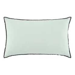 Housse De Coussin Carlina Vert Amande Et Bourdon Noir - Madura