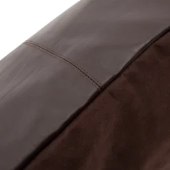 Housse de coussin en cuir 60 x 60 cm chocolat - Bazar Bizar