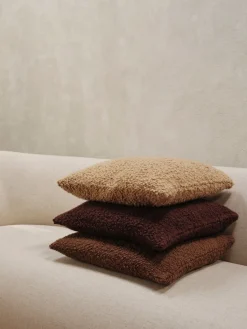 Housse de coussin en laine dark pecan 50x50cm Moor - Ferm Living