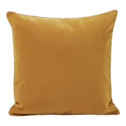 Housse de coussin en velours mat ocre 40x40cm Matia - Madura