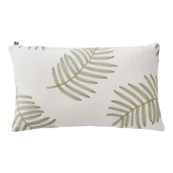 Housse De Coussin Filico Naturel Et Vert - Madura
