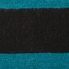Housse De Coussin Horizona Noir Et Bleu Canard - Madura