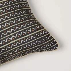 Housse De Coussin Malia Blanc Et Noir - Madura