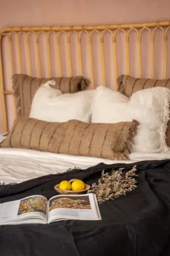 Housse de coussin noir et beige Oh My Gee - Bazar Bizar