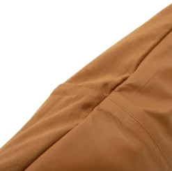 Housse de coussin à 4 panneaux en cuir 60 x 60 cm camel - Bazar Bizar
