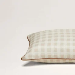 Housse De Coussin Vicky Écru Et Beige Rosé - Madura