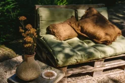 Housse de coussin 60 x 60 cm brun Oh My Gee - Bazar Bizar