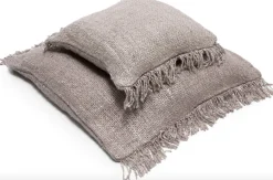Housse de coussin 60 x 60 cm gris perle Oh My Gee - Bazar Bizar