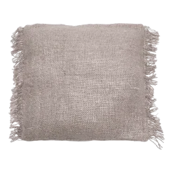 Housse de coussin 60 x 60 cm gris perle Oh My Gee - Bazar Bizar