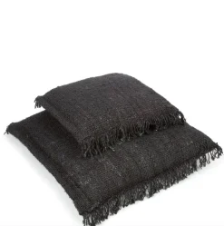 Housse de coussin 60 x 60 cm noir marine Oh My Gee - Bazar Bizar