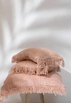 Housse de coussin 60 x 60 cm rose saumon Oh My Gee - Bazar Bizar