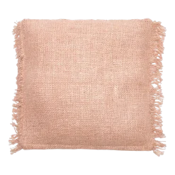 Housse de coussin 60 x 60 cm rose saumon Oh My Gee - Bazar Bizar