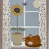 Illustration Nuala Avec Cadre Pin Blanc - Bloomingville Mini