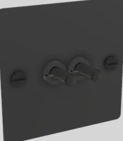 Interrupteur 1G double noir TOGGLE SWITCH - Buster+Punch