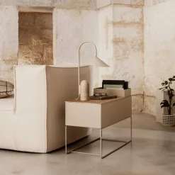 Jardinière avec pieds bas en métal noir - Ferm Living