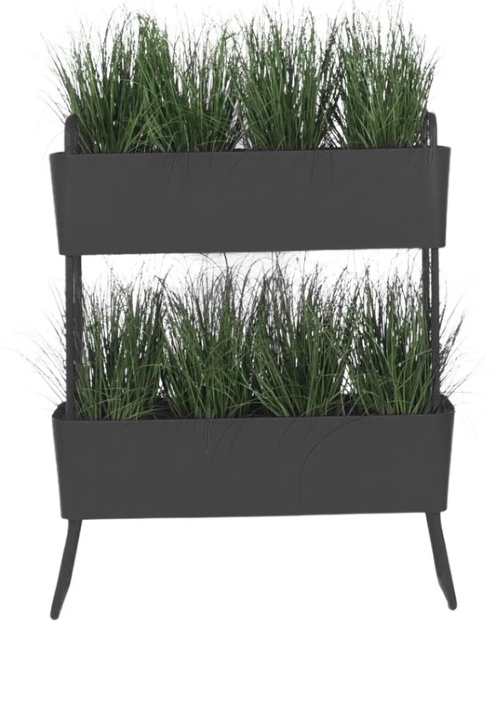 Jardinière en aluminium charbon 100x120x29cm Greens Duo - Maiori