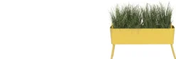 Jardinière en aluminium moutarde 100x46x29cm Greens Mini - Maiori