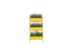 Jardinière en aluminium moutarde 100x208x29cm Greens Trio - Maiori