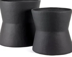 Jardinière en papier mâché noir 57 cm Earth - Serax