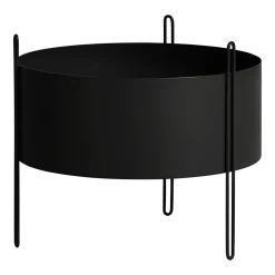 Jardinière sur pied médium en métal noir 20litres - Woud