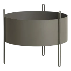 Jardinière sur pied médium en métal taupe 20litres - Woud