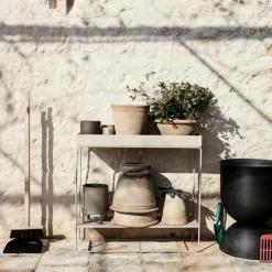 Jardinière sur pieds gris clair Two-Tier Plant Box - Ferm living