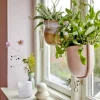 Kati Pot de fleurs suspendu Rose Métal - Bloomingville