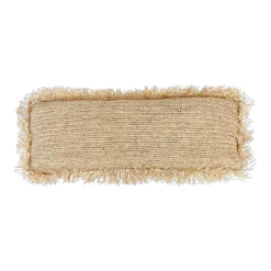 La housse de coussin en raphia Rectangulaire - Naturelle - 35X100 - Bazar Bizar