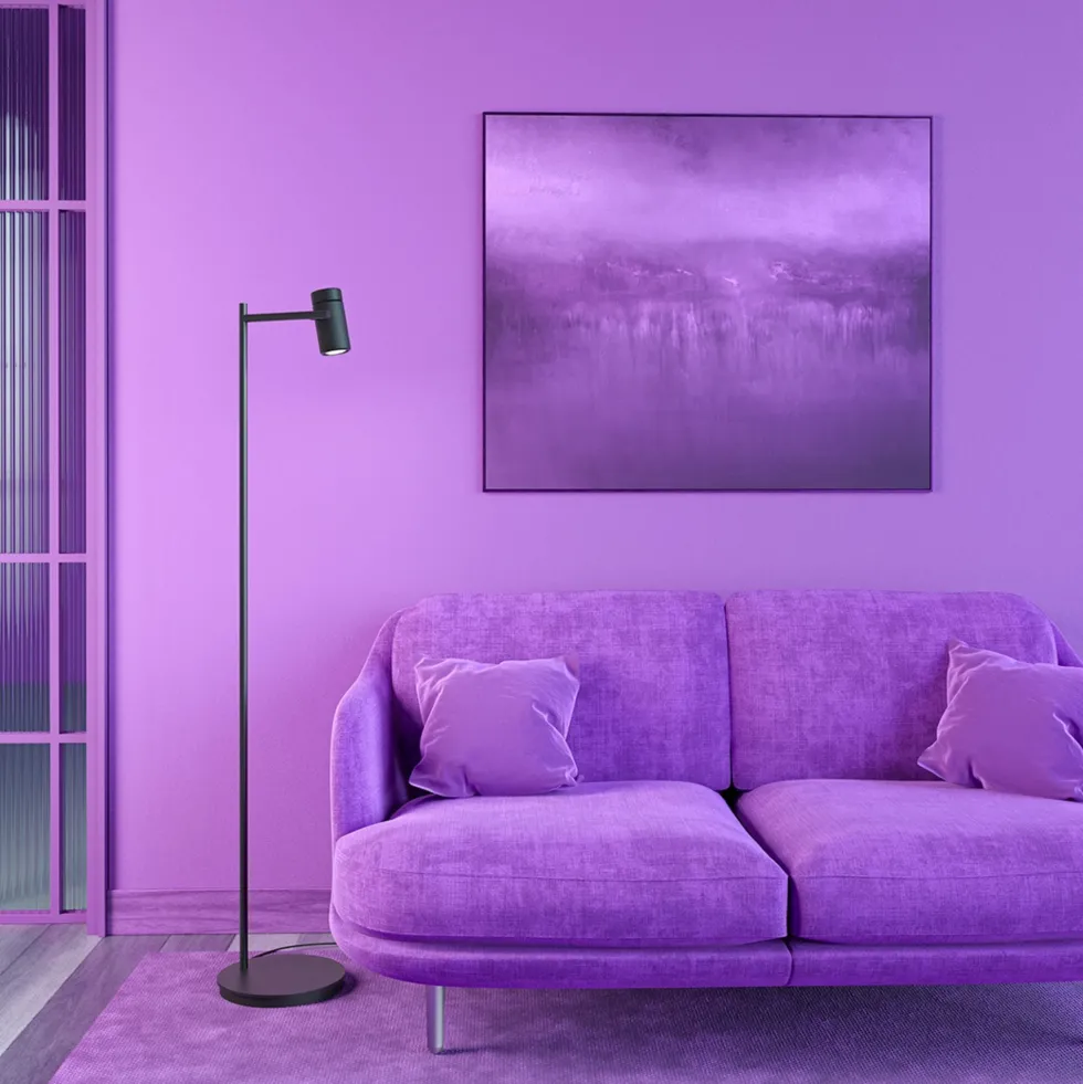 Lamapdaire modulable structure en métal noir 138cm Svart - Herstal