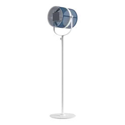 Lampadaire abat-jour bleu marine et pied blanc La Lampe Paris - Maiori