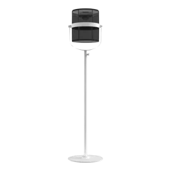 Lampadaire abat-jour charbon et pied blanc La Lampe Paris - Maiori