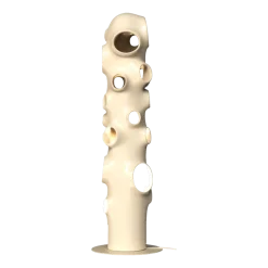 Lampadaire ajourée en céramique beige 30x100,3cm Bulle - Pols Potten