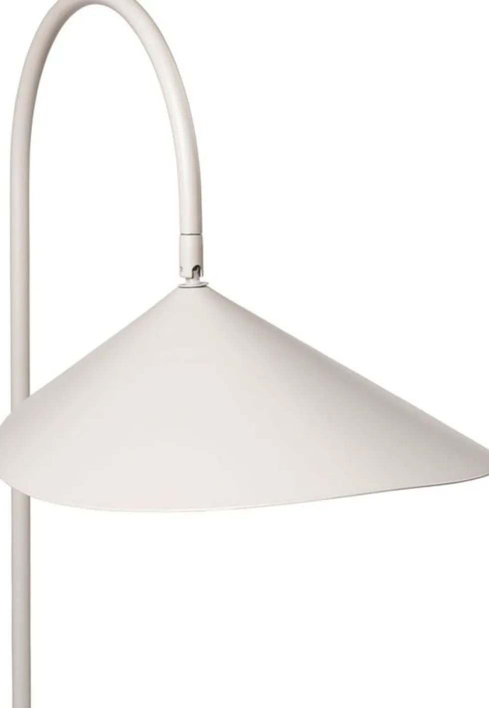 Lampadaire avec socle en marbre beige Arum - Ferm Living