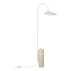 Lampadaire avec socle en marbre beige Arum - Ferm Living