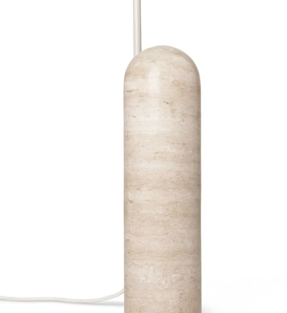 Lampadaire avec socle en marbre beige Arum - Ferm Living