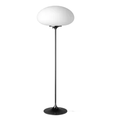 Lampadaire blanc base noir 110 cm Stemlite - Gubi