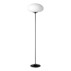 Lampadaire blanc base noir 150 cm Stemlite - Gubi