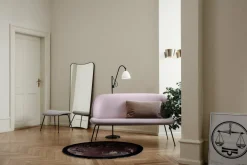 Lampadaire blanc base noire en laiton 16 cm BL3 - Gubi