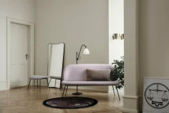 Lampadaire blanc classique base noir en laiton 21 cm BL3 - Gubi