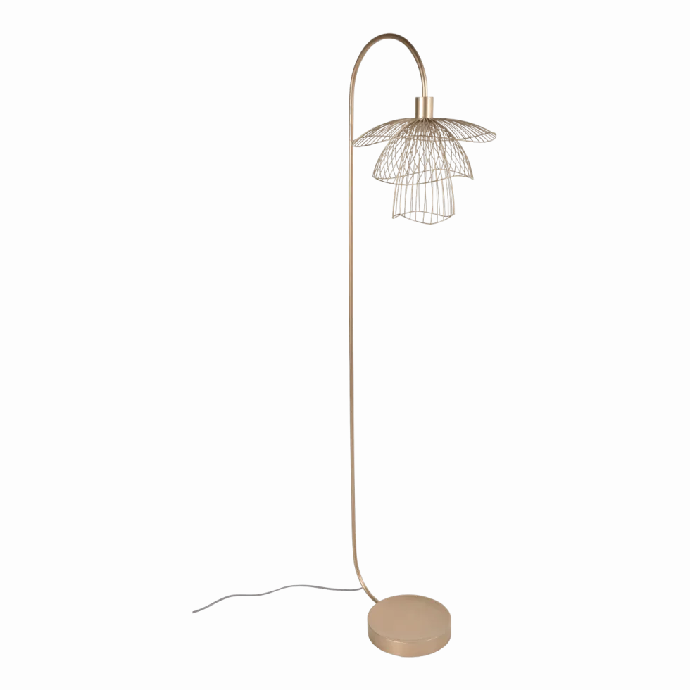 Lampadaire champagne Papillon - Forestier