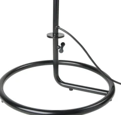 Lampadaire de jardin blanc crème et métal noir 128 cm Satellite - Gubi