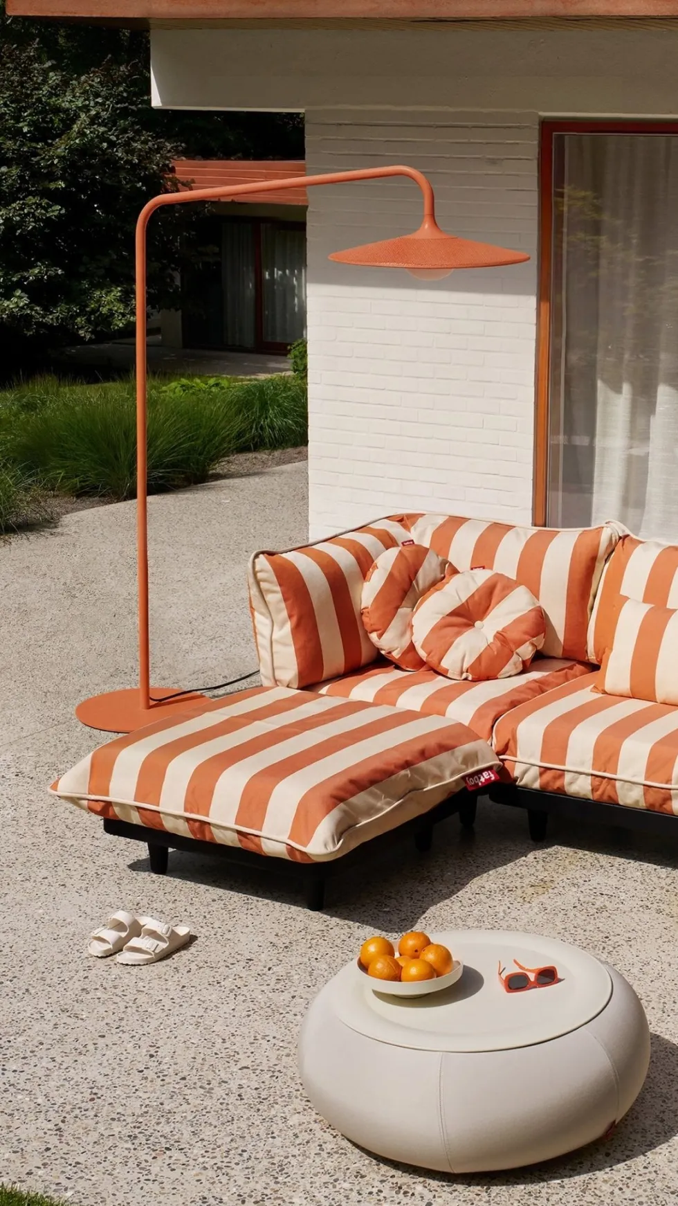 Lampadaire d'extérieur en aluminium terracotta 180x84x233cm Archigrande - Fatboy