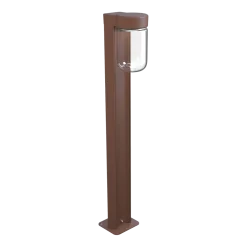 Lampadaire d'extérieur en métal rouille 94,7cm Bollard Moon - Belid