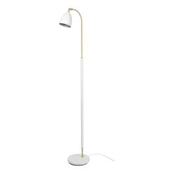 Lampadaire dimmable en laiton et métal blanc Deluxe - Belid