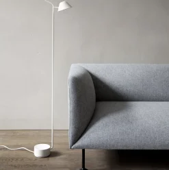 Lampadaire en acier blanc Peek - Audo