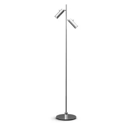 Lampadaire en acier chromé 19,9x132,6cm Pipeline - Herstal
